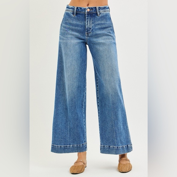 NEW 🎉 RISEN Slouchy Ankle Wide Jeans - Picture 3 of 7